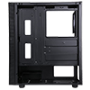 CiT Silent ES Black Mid-Tower Low Noise Computer Case with 2 x 120mm PWM Cooling Fans Included  Sound Dampening Material - Alternative image