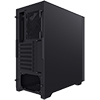 CiT Silent EX Black Mid-Tower USB Type C Computer Case With Sound Dampening Material and 2 x PWM Cooling Fans Included - Alternative image