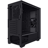 CiT Silent EX Black Mid-Tower USB Type C Computer Case With Sound Dampening Material and 2 x PWM Cooling Fans Included - Alternative image