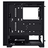CiT Silent EX Black Mid-Tower USB Type C Computer Case With Sound Dampening Material and 2 x PWM Cooling Fans Included - Alternative image
