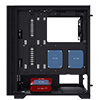 CiT Silent EX Black Mid-Tower USB Type C Computer Case With Sound Dampening Material and 2 x PWM Cooling Fans Included - Alternative image