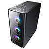 CiT Tornado ATX Gaming Case 4x ARGB Fans TG Front and Side Panel EPE - Alternative image