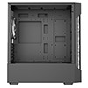 CiT Tornado Black Micro-ATX Gaming Case With 4 x 120mm Dual-Ring ARGB Infinity Fans and Tempered Glass Panels With 30 Percent Tint - Alternative image