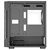 CiT Tornado Black Micro-ATX Gaming Case With 4 x 120mm Dual-Ring ARGB Infinity Fans and Tempered Glass Panels With 30 Percent Tint - Alternative image