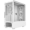 CiT Tornado White Micro-ATX Gaming Case With 4 x 120mm Dual-Ring ARGB Infinity Fans and Tempered Glass Panels - Alternative image