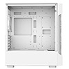 CiT Tornado White Micro-ATX Gaming Case With 4 x 120mm Dual-Ring ARGB Infinity Fans and Tempered Glass Panels - Alternative image