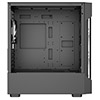 CiT Tsunami Black Micro-ATX Gaming Case With 4 x 120mm ARGB Inner-Ring Fans and Tempered Glass Panels With 30 Percent Tint - Alternative image