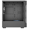 CiT Tsunami Black Micro-ATX Gaming Case With 4 x 120mm ARGB Inner-Ring Fans and Tempered Glass Panels With 30 Percent Tint - Alternative image