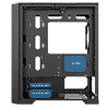 CiT Vento Black Micro-ATX PC Gaming Case with 4 x 120mm ARGB Fans Included 1 x 6-Port Fan Hub Tempered Glass Side Panel - Alternative image