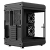 GameMax Hype Black Mid-Tower ATX Gaming Case With Dual Chamber Panoramic Tempered Glass With 3 x 120mm GameMax Infinity ARGB Fans Inc. - Alternative image
