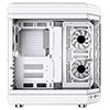 GameMax Hype White Mid-Tower ATX Gaming Case With Dual Chamber Panoramic Tempered Glass With 3 x 120mm GameMax Infinity ARGB Fans Inc. - Alternative image
