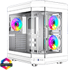 View more info on GameMax Hype White Mid-Tower ATX Gaming Case With Dual Chamber Panoramic Tempered Glass With 3 x 120mm GameMax Infinity ARGB Fans Inc....