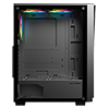 GameMax Prism Black ATX PC Gaming Case with Infinity Front and 3 x 120mm Three-Sided Infinity ARGB 4pin PWM Fans - Alternative image