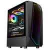 GameMax Time Bandit Black ATX PC Gaming Case with Infinity Front and 3 x 120mm Three-Sided Infinity ARGB 4pin PWM Fans - Alternative image