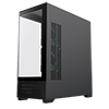 GameMax Vista Black ATX Gaming Case with Tempered Glass Front and Side Panels with 3 x FN12A-C8I 120mm Infinity Fans Installed - Alternative image