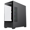 GameMax Vista Mini Black MATX Gaming Case with Tempered Glass Front and Side Panels with 3 x FN12A-C8I 120mm Infinity Fans Installed - Alternative image