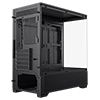 GameMax Vista Mini Black MATX Gaming Case with Tempered Glass Front and Side Panels and GameMax V4.0 ARGB PWM 9 Port Fan Hub Included - Alternative image