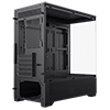 GameMax Vista Mini Black MATX Gaming Case with Tempered Glass Front and Side Panels with 6 x Dual-Ring Infinity Fans Bundled - Alternative image