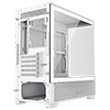 GameMax Vista Mini White MATX Gaming Case with Tempered Glass Front and Side Panels and GameMax V4.0 ARGB PWM 9 Port Fan Hub Included - Alternative image