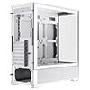 GameMax Vista White ATX Gaming Case with Tempered Glass Front and Side Panels with 6 x Dual-Ring Infinity Fans Bundled - Alternative image