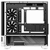 Powercool Arctic White Micro-ATX Gaming Case With Black Interior Tempered Glass Panels With 3 x PWM ARGB Fans and 9 Port PWM Hub Included - Alternative image