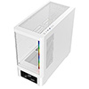 Powercool Gravity White mATX Gaming Case With Display Curved Tempered Glass With 3 x CiT Saturn PWM ARGB Fans and 6 Port PWM Hub - Alternative image