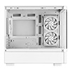 Powercool Gravity White mATX Gaming Case With Display Curved Tempered Glass With 3 x CiT Saturn PWM ARGB Fans and 6 Port PWM Hub - Alternative image
