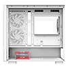 Powercool Gravity White mATX Gaming Case With Display Curved Tempered Glass With 3 x CiT Saturn PWM ARGB Fans and 6 Port PWM Hub - Alternative image