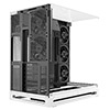 Powercool Navigator White ATX Gaming Case Dual Chamber With Curved Tempered Glass With 5 x Saturn Fans and 9-Port Hub With Remote Included - Alternative image