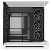 Powercool Navigator White ATX Gaming Case Dual Chamber With Curved Tempered Glass With 5 x Saturn Fans and 9-Port Hub With Remote Included - Alternative image