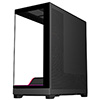 Powercool Pulsar Black ATX Gaming Case With Tempered Glass Panels With 4 x PWM ARGB Fans and 9 Port PWM Hub and RF Remote Included - Alternative image