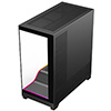Powercool Pulsar Black ATX Gaming Case With Tempered Glass Panels With 4 x PWM ARGB Fans and 9 Port PWM Hub and RF Remote Included - Alternative image