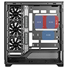 Powercool Pulsar Black ATX Gaming Case With Tempered Glass Panels With 4 x PWM ARGB Fans and 9 Port PWM Hub and RF Remote Included - Alternative image