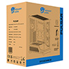 Powercool Pulsar Black ATX Gaming Case With Tempered Glass Panels With 4 x PWM ARGB Fans and 9 Port PWM Hub and RF Remote Included - Alternative image