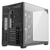Powercool Pure Black ATX Gaming Case Dual Chamber With 3 x Tempered Glass Panels With 4 x PWM FDB Black Fans Included - Alternative image