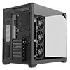 Powercool Pure Black ATX Gaming Case Dual Chamber With 3 x Tempered Glass Panels With 4 x PWM FDB Black Fans Included - Alternative image