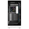 Powercool Ultra White ATX Gaming Case With Black Interior Tempered Glass Panels With 4 x PWM ARGB Fans and 9 Port PWM Hub Included - Alternative image