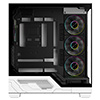 Powercool Ultra White ATX Gaming Case With Black Interior Tempered Glass Panels With 4 x PWM ARGB Fans and 9 Port PWM Hub Included - Alternative image