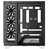 Powercool Ultra White ATX Gaming Case With Black Interior Tempered Glass Panels With 4 x PWM ARGB Fans and 9 Port PWM Hub Included - Alternative image