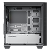 GameMax Aero Mini ARGB Case 4 x ARGB Fans Black With White Internals - Alternative image