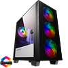 View more info on GameMax Aero Mini ARGB Case 4 x ARGB Fans Black With White Internals...