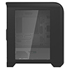 GameMax Centauri Black Grey MATX Gaming Case 1 x 15 Blue LED Rear Fan Side Window  - Alternative image
