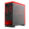 GameMax Expedition Red Gaming Matx PC Case Rear LED Fan  Full Side Window - Alternative image