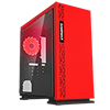 View more info on GameMax Expedition Red Gaming Matx PC Case Rear LED Fan & Full Side Window...