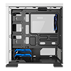 GameMax Expedition White Gaming Matx PC Case Rear LED Fan  Full Side Window - Alternative image