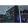 GameMax Starlight RGB Mid-Tower Gaming Case Rainbow Strip and Rear Fan Sync Hub Glass Side Panel - Alternative image