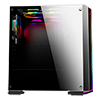 GameMax Starlight RGB Mid-Tower Gaming Case Rainbow Strip and 3x Fan Bundle Sync Hub Glass Side Panel - Alternative image