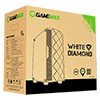 GameMax Diamond White ARGB Gaming Case 1 x ARGB Fan 1 x ARGB LED Strip - Alternative image