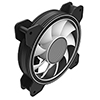 CiT Celsius 120mm Infinity ARGB Black 4pin PWM PC Cooling Dual-Ring Fan - Alternative image