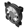 CiT Celsius 120mm Infinity ARGB Black 4pin PWM PC Cooling Dual-Ring Fan - Alternative image